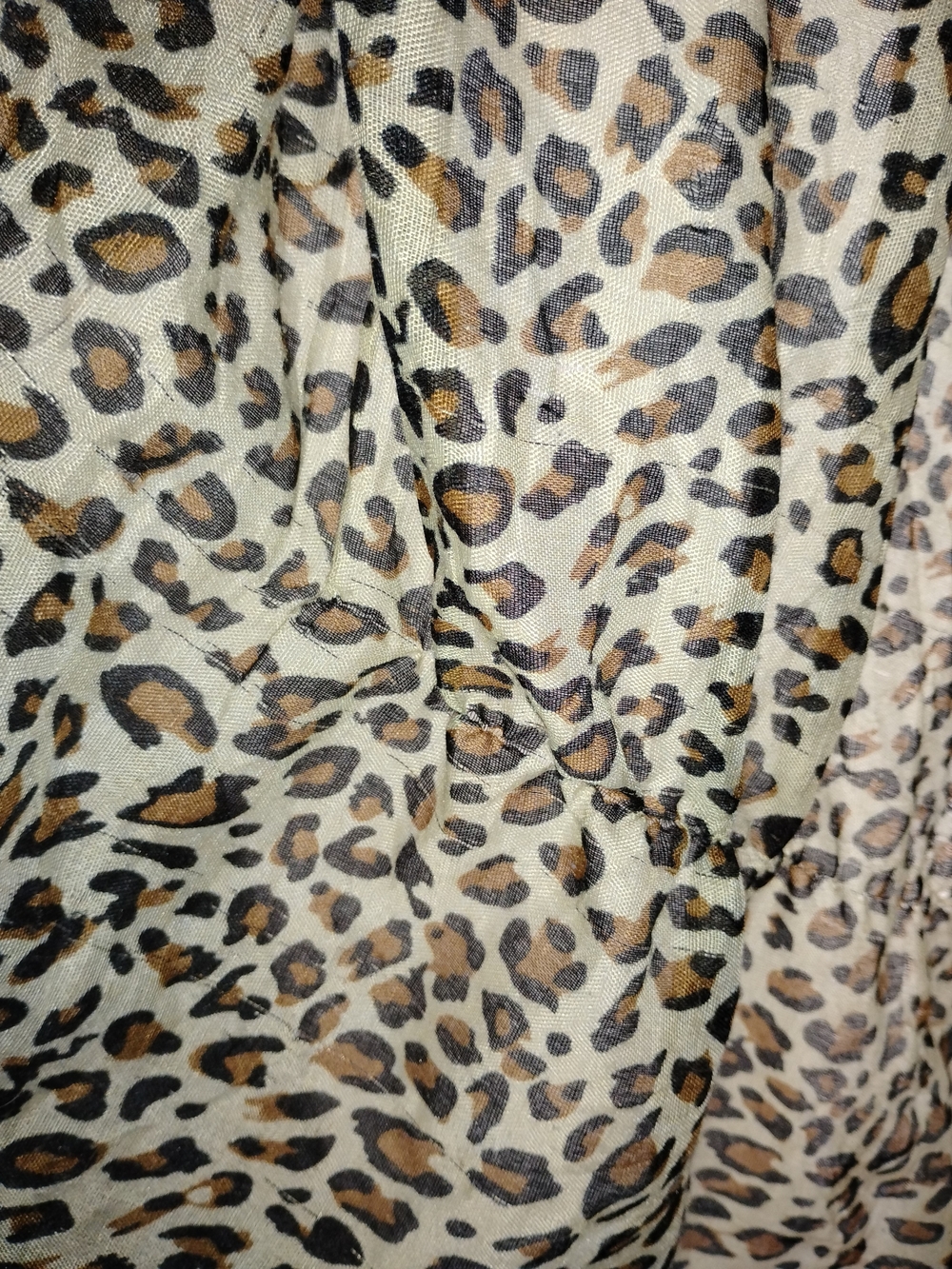 Women’s Leopard Print Blouse in Cream and Brown